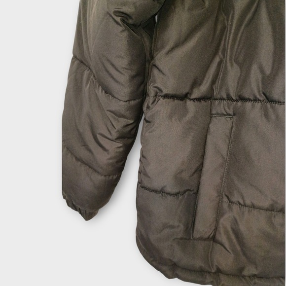 Swiss Tech Sz L Kids Puffer Jacket with Hood Full Zip Lightweight Ski Outdoors - Picture 4 of 6